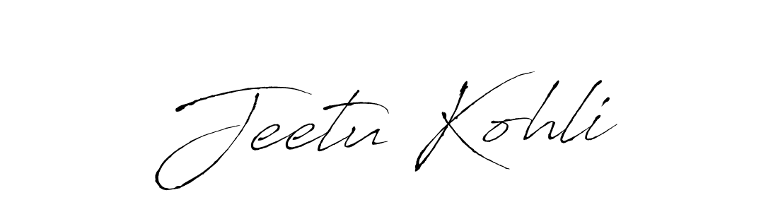 Use a signature maker to create a handwritten signature online. With this signature software, you can design (Antro_Vectra) your own signature for name Jeetu Kohli. Jeetu Kohli signature style 6 images and pictures png