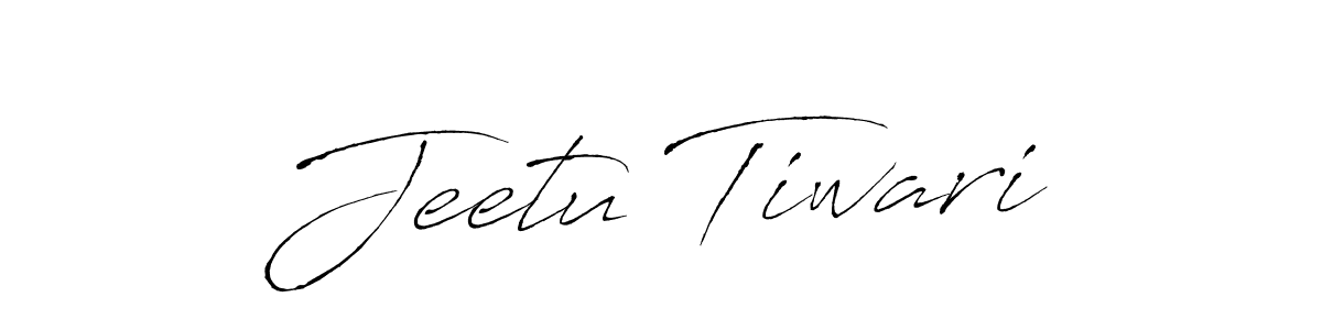 How to make Jeetu Tiwari name signature. Use Antro_Vectra style for creating short signs online. This is the latest handwritten sign. Jeetu Tiwari signature style 6 images and pictures png