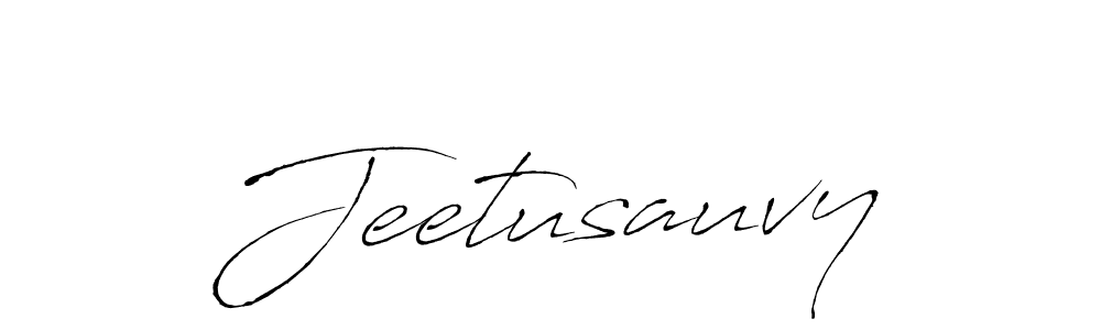 Use a signature maker to create a handwritten signature online. With this signature software, you can design (Antro_Vectra) your own signature for name Jeetusauvy. Jeetusauvy signature style 6 images and pictures png