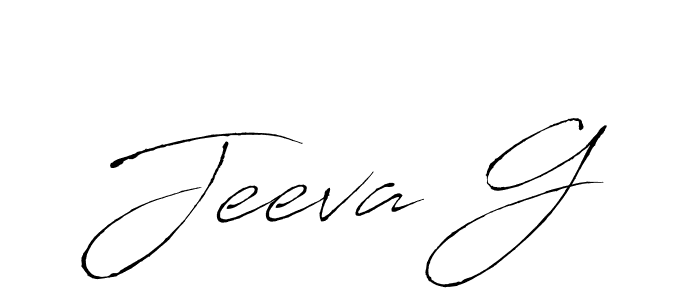 Also we have Jeeva G name is the best signature style. Create professional handwritten signature collection using Antro_Vectra autograph style. Jeeva G signature style 6 images and pictures png