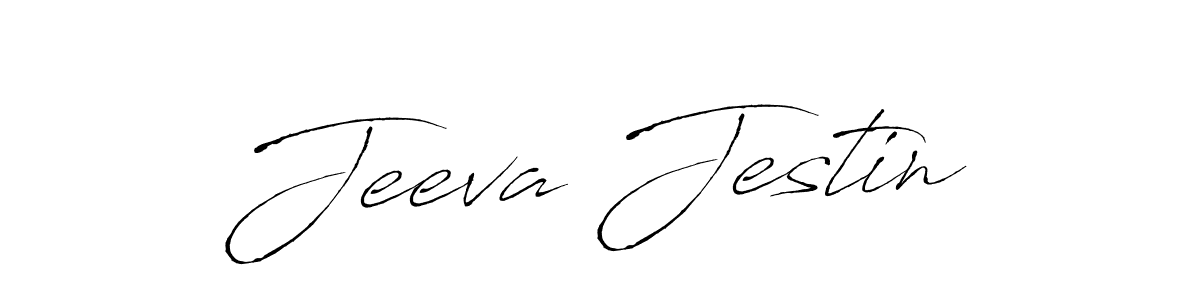 Design your own signature with our free online signature maker. With this signature software, you can create a handwritten (Antro_Vectra) signature for name Jeeva Jestin. Jeeva Jestin signature style 6 images and pictures png