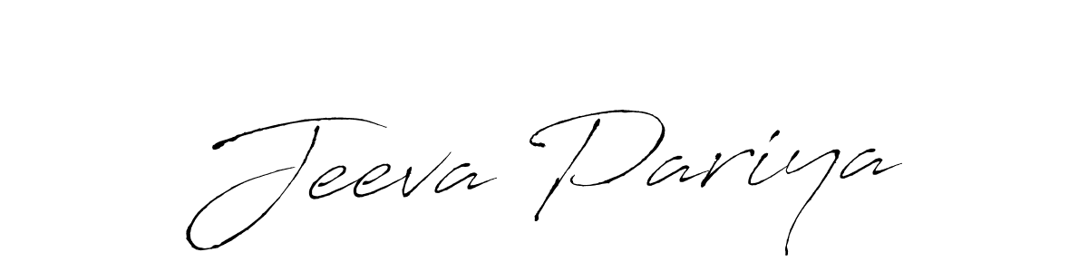 Antro_Vectra is a professional signature style that is perfect for those who want to add a touch of class to their signature. It is also a great choice for those who want to make their signature more unique. Get Jeeva Pariya name to fancy signature for free. Jeeva Pariya signature style 6 images and pictures png