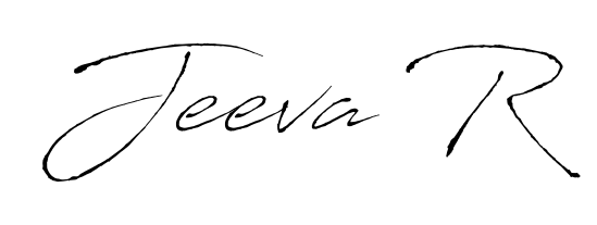 An effortless, minimalist signature concept for Jeeva R using Antro_Vectra design. Clean lines that look great on any document. Jeeva R signature style 6 images and pictures png