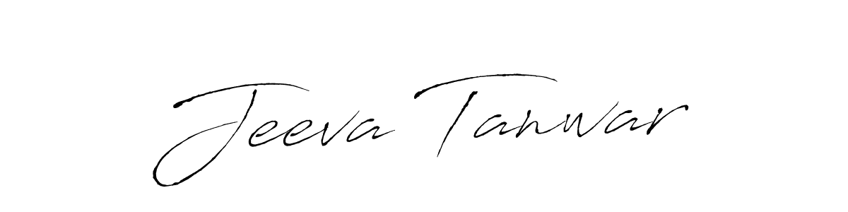 Create a beautiful signature design for name Jeeva Tanwar. With this signature (Antro_Vectra) fonts, you can make a handwritten signature for free. Jeeva Tanwar signature style 6 images and pictures png