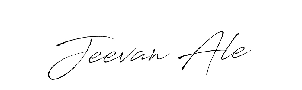 How to make Jeevan Ale name signature. Use Antro_Vectra style for creating short signs online. This is the latest handwritten sign. Jeevan Ale signature style 6 images and pictures png