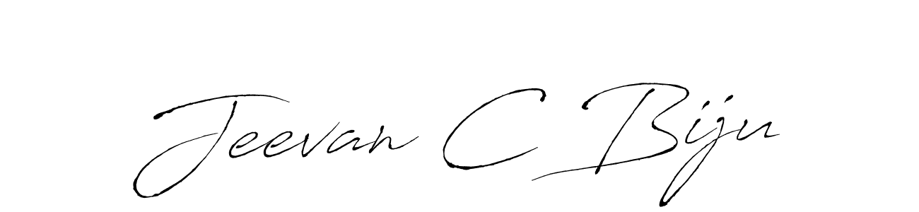 Jeevan C Biju stylish signature style. Best Handwritten Sign (Antro_Vectra) for my name. Handwritten Signature Collection Ideas for my name Jeevan C Biju. Jeevan C Biju signature style 6 images and pictures png