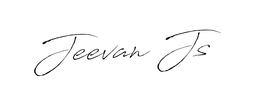 Jeevan Js stylish signature style. Best Handwritten Sign (Antro_Vectra) for my name. Handwritten Signature Collection Ideas for my name Jeevan Js. Jeevan Js signature style 6 images and pictures png