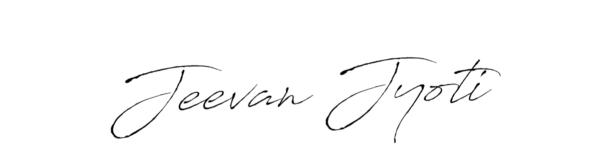 How to make Jeevan Jyoti name signature. Use Antro_Vectra style for creating short signs online. This is the latest handwritten sign. Jeevan Jyoti signature style 6 images and pictures png