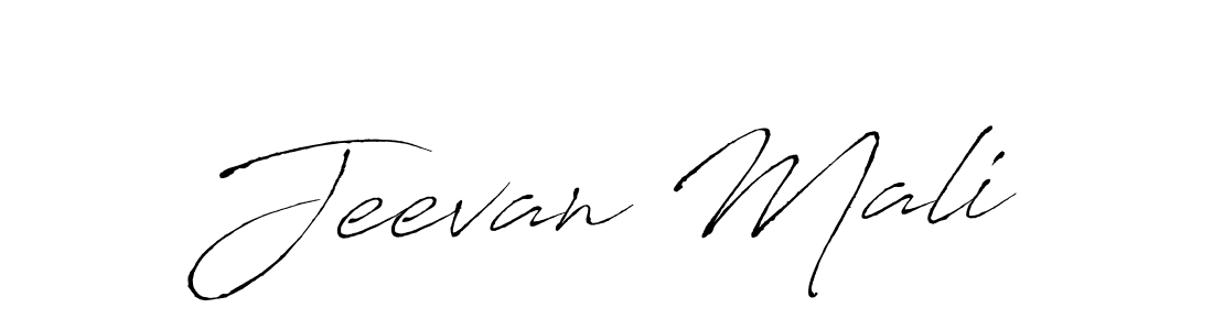 The best way (Antro_Vectra) to make a short signature is to pick only two or three words in your name. The name Jeevan Mali include a total of six letters. For converting this name. Jeevan Mali signature style 6 images and pictures png