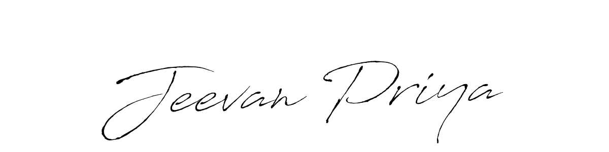 Create a beautiful signature design for name Jeevan Priya. With this signature (Antro_Vectra) fonts, you can make a handwritten signature for free. Jeevan Priya signature style 6 images and pictures png