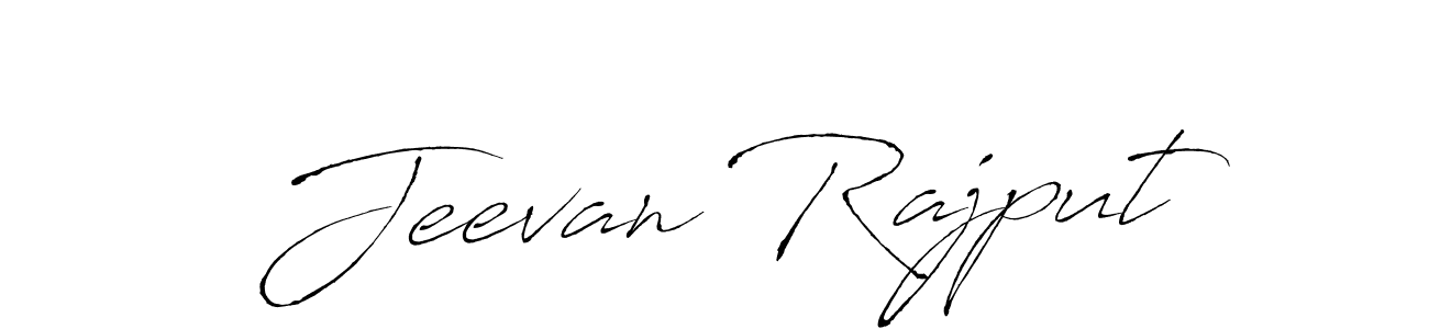How to make Jeevan Rajput name signature. Use Antro_Vectra style for creating short signs online. This is the latest handwritten sign. Jeevan Rajput signature style 6 images and pictures png