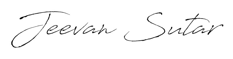This is the best signature style for the Jeevan Sutar name. Also you like these signature font (Antro_Vectra). Mix name signature. Jeevan Sutar signature style 6 images and pictures png