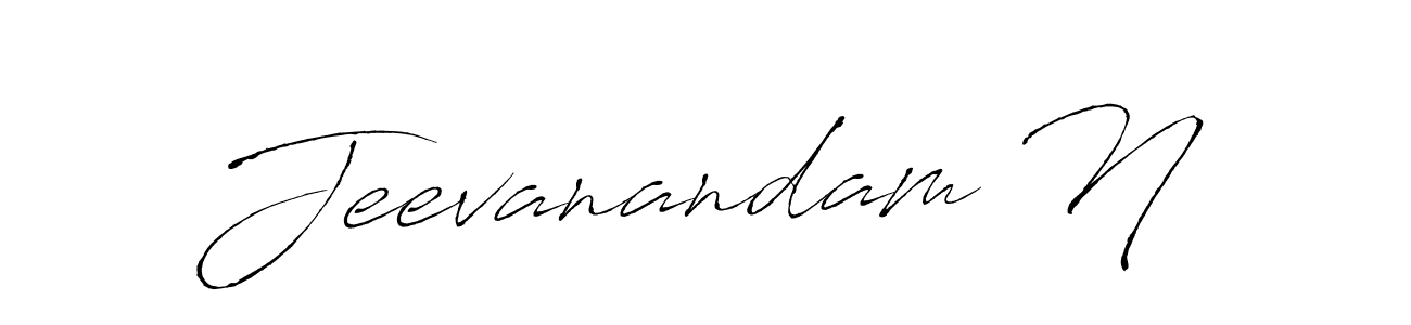 The best way (Antro_Vectra) to make a short signature is to pick only two or three words in your name. The name Jeevanandam N include a total of six letters. For converting this name. Jeevanandam N signature style 6 images and pictures png