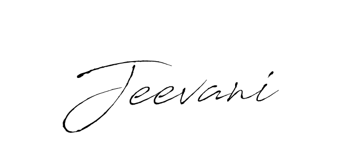 Jeevani stylish signature style. Best Handwritten Sign (Antro_Vectra) for my name. Handwritten Signature Collection Ideas for my name Jeevani. Jeevani signature style 6 images and pictures png