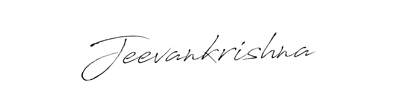 How to make Jeevankrishna signature? Antro_Vectra is a professional autograph style. Create handwritten signature for Jeevankrishna name. Jeevankrishna signature style 6 images and pictures png