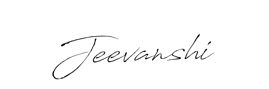 Design your own signature with our free online signature maker. With this signature software, you can create a handwritten (Antro_Vectra) signature for name Jeevanshi. Jeevanshi signature style 6 images and pictures png