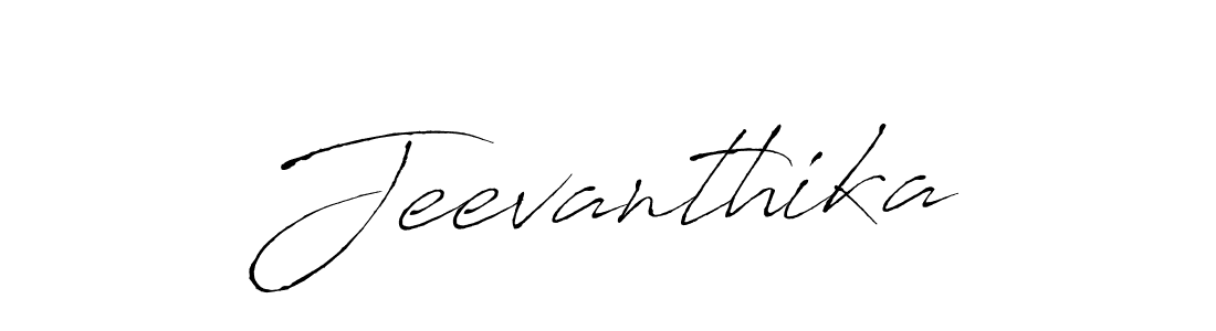 Design your own signature with our free online signature maker. With this signature software, you can create a handwritten (Antro_Vectra) signature for name Jeevanthika. Jeevanthika signature style 6 images and pictures png