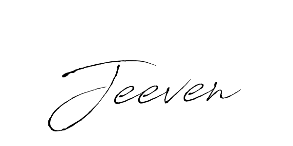 Make a beautiful signature design for name Jeeven. With this signature (Antro_Vectra) style, you can create a handwritten signature for free. Jeeven signature style 6 images and pictures png