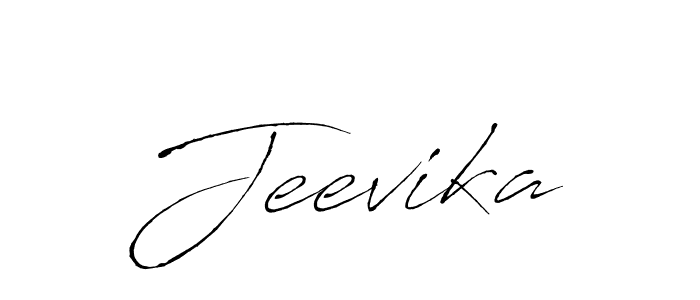 Jeevika stylish signature style. Best Handwritten Sign (Antro_Vectra) for my name. Handwritten Signature Collection Ideas for my name Jeevika. Jeevika signature style 6 images and pictures png