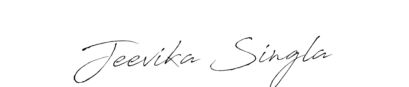 Jeevika Singla stylish signature style. Best Handwritten Sign (Antro_Vectra) for my name. Handwritten Signature Collection Ideas for my name Jeevika Singla. Jeevika Singla signature style 6 images and pictures png