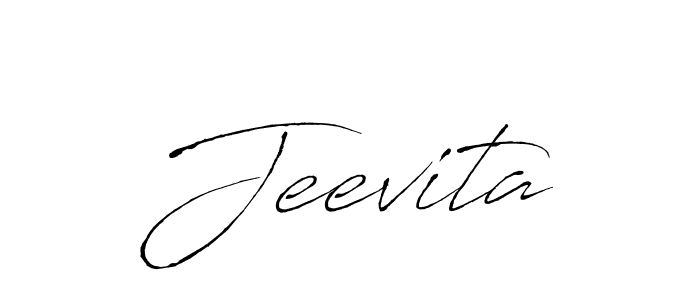 How to make Jeevita signature? Antro_Vectra is a professional autograph style. Create handwritten signature for Jeevita name. Jeevita signature style 6 images and pictures png