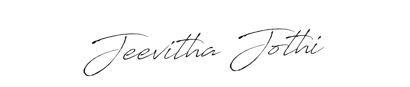 Design your own signature with our free online signature maker. With this signature software, you can create a handwritten (Antro_Vectra) signature for name Jeevitha Jothi. Jeevitha Jothi signature style 6 images and pictures png