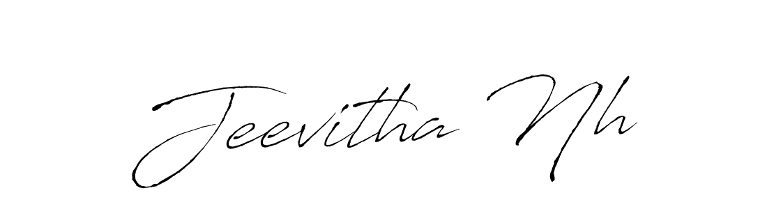 Jeevitha Nh stylish signature style. Best Handwritten Sign (Antro_Vectra) for my name. Handwritten Signature Collection Ideas for my name Jeevitha Nh. Jeevitha Nh signature style 6 images and pictures png