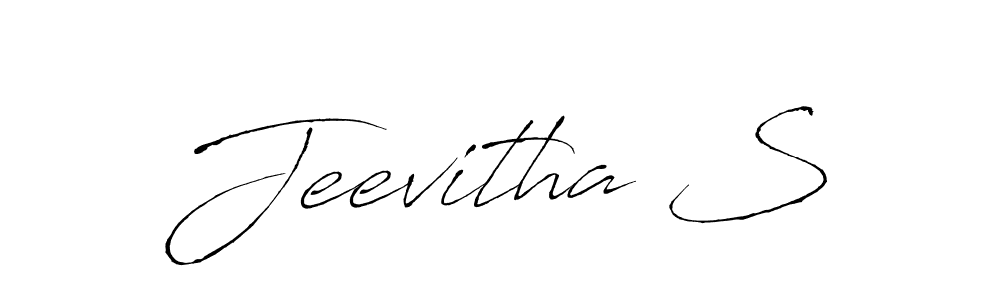 How to make Jeevitha S signature? Antro_Vectra is a professional autograph style. Create handwritten signature for Jeevitha S name. Jeevitha S signature style 6 images and pictures png