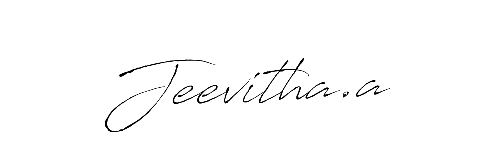 Design your own signature with our free online signature maker. With this signature software, you can create a handwritten (Antro_Vectra) signature for name Jeevitha.a. Jeevitha.a signature style 6 images and pictures png