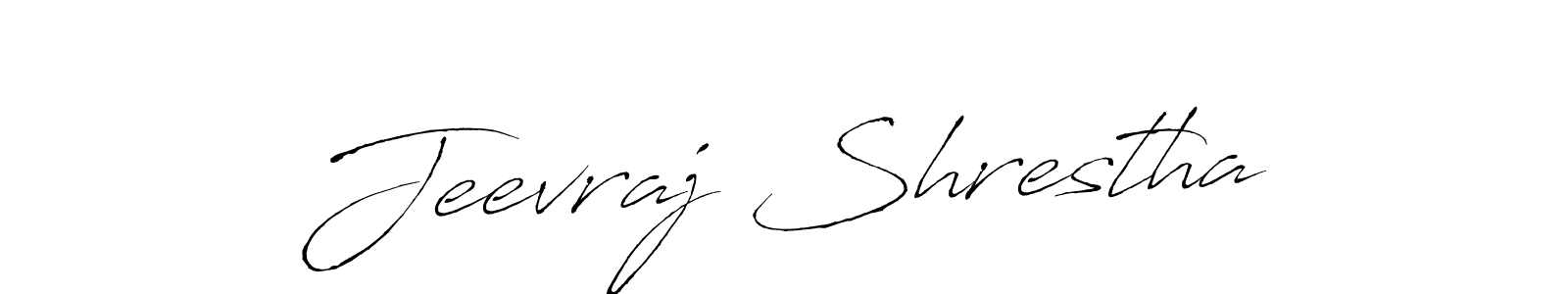 Design your own signature with our free online signature maker. With this signature software, you can create a handwritten (Antro_Vectra) signature for name Jeevraj Shrestha. Jeevraj Shrestha signature style 6 images and pictures png