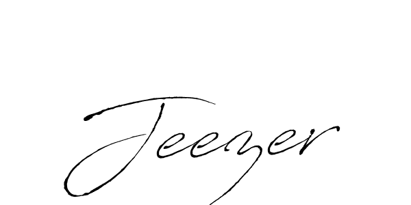 Make a beautiful signature design for name Jeezer. With this signature (Antro_Vectra) style, you can create a handwritten signature for free. Jeezer signature style 6 images and pictures png