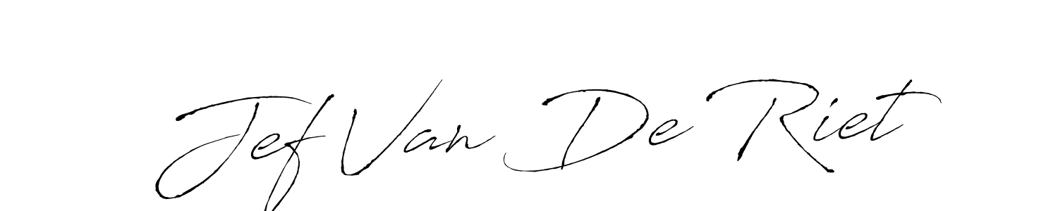 Create a beautiful signature design for name Jef Van De Riet. With this signature (Antro_Vectra) fonts, you can make a handwritten signature for free. Jef Van De Riet signature style 6 images and pictures png