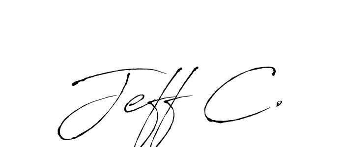 How to make Jeff C. signature? Antro_Vectra is a professional autograph style. Create handwritten signature for Jeff C. name. Jeff C. signature style 6 images and pictures png