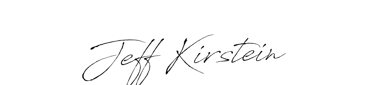 Design your own signature with our free online signature maker. With this signature software, you can create a handwritten (Antro_Vectra) signature for name Jeff Kirstein. Jeff Kirstein signature style 6 images and pictures png