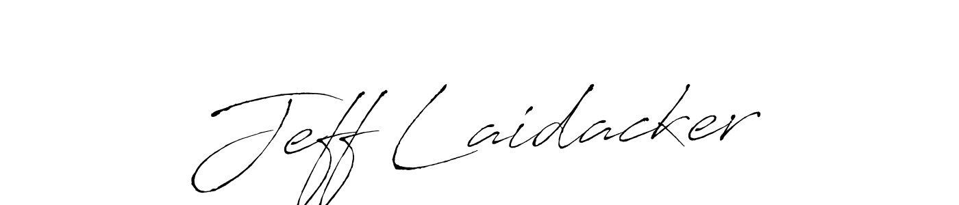 How to make Jeff Laidacker name signature. Use Antro_Vectra style for creating short signs online. This is the latest handwritten sign. Jeff Laidacker signature style 6 images and pictures png