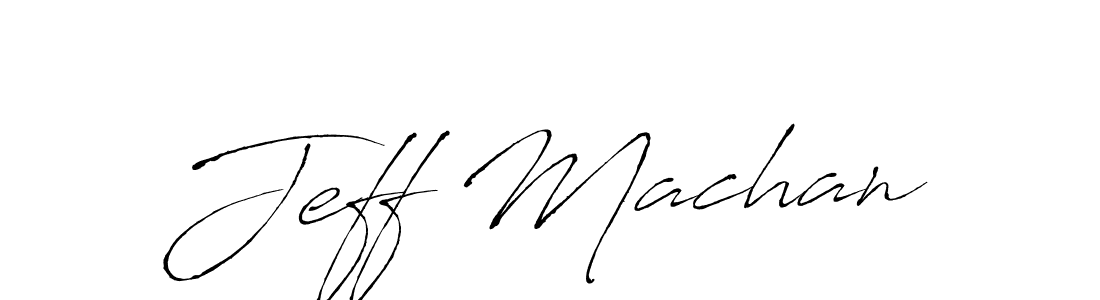 Use a signature maker to create a handwritten signature online. With this signature software, you can design (Antro_Vectra) your own signature for name Jeff Machan. Jeff Machan signature style 6 images and pictures png