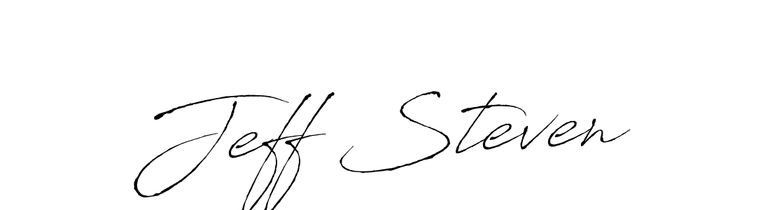 How to make Jeff Steven signature? Antro_Vectra is a professional autograph style. Create handwritten signature for Jeff Steven name. Jeff Steven signature style 6 images and pictures png