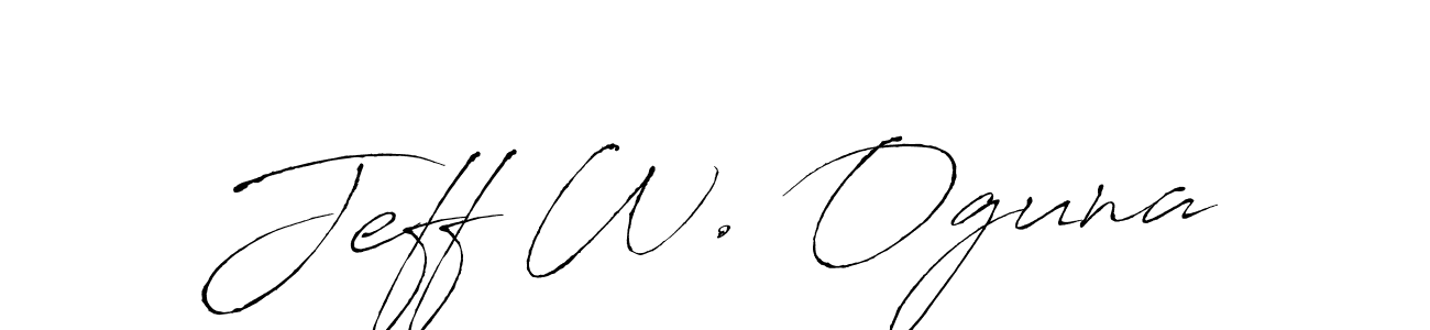 You should practise on your own different ways (Antro_Vectra) to write your name (Jeff W. Oguna) in signature. don't let someone else do it for you. Jeff W. Oguna signature style 6 images and pictures png