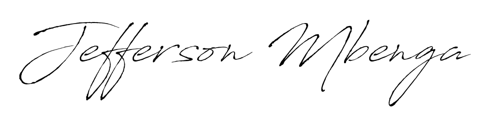 A timeless handwritten aesthetic for Jefferson Mbenga. The Antro_Vectra font gives your signature a handcrafted feel with natural curves. Jefferson Mbenga signature style 6 images and pictures png