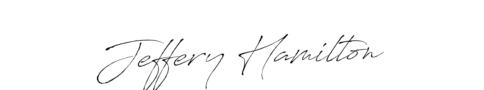 How to make Jeffery Hamilton name signature. Use Antro_Vectra style for creating short signs online. This is the latest handwritten sign. Jeffery Hamilton signature style 6 images and pictures png