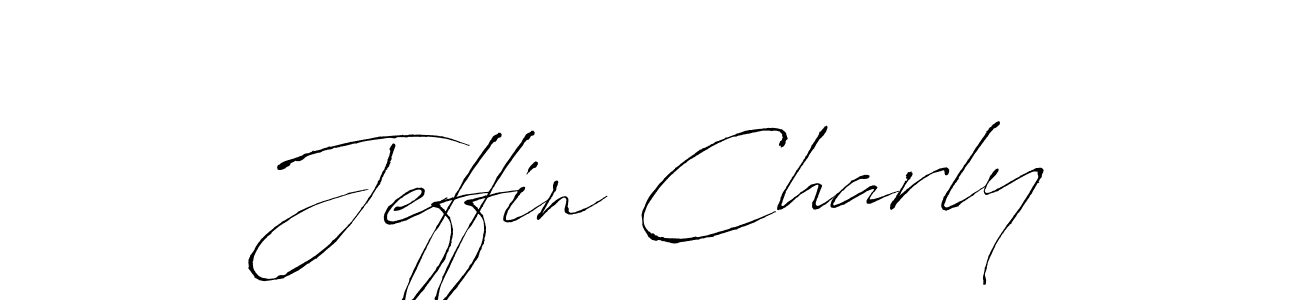 How to make Jeffin Charly signature? Antro_Vectra is a professional autograph style. Create handwritten signature for Jeffin Charly name. Jeffin Charly signature style 6 images and pictures png