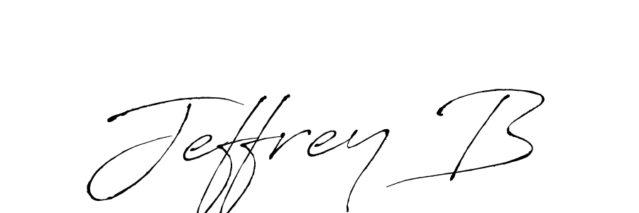 Make a beautiful signature design for name Jeffrey B. With this signature (Antro_Vectra) style, you can create a handwritten signature for free. Jeffrey B signature style 6 images and pictures png