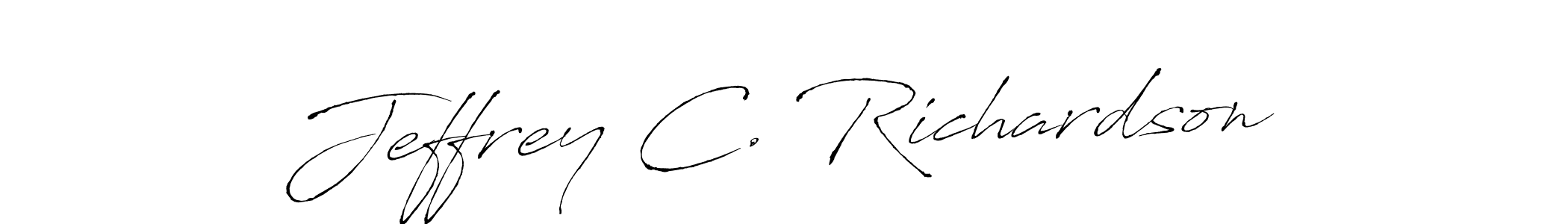 Also we have Jeffrey C. Richardson name is the best signature style. Create professional handwritten signature collection using Antro_Vectra autograph style. Jeffrey C. Richardson signature style 6 images and pictures png