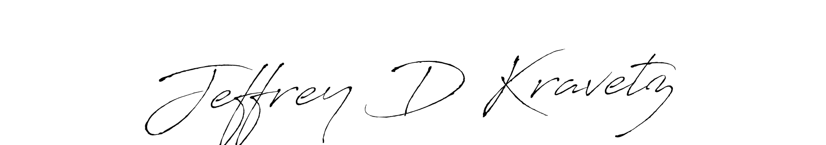 How to make Jeffrey D Kravetz name signature. Use Antro_Vectra style for creating short signs online. This is the latest handwritten sign. Jeffrey D Kravetz signature style 6 images and pictures png