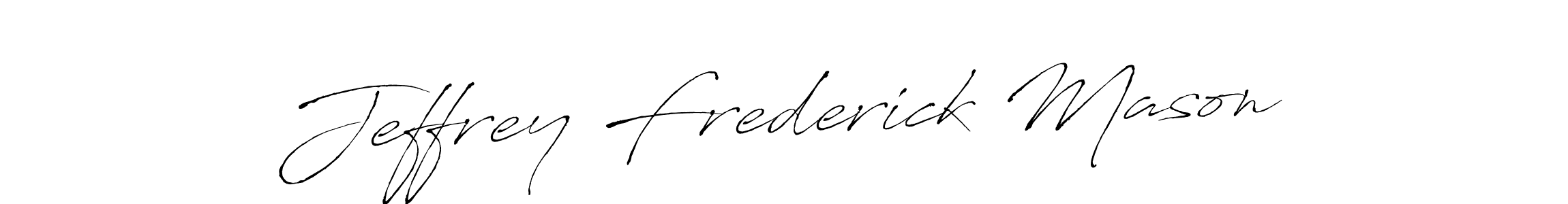 Antro_Vectra is a professional signature style that is perfect for those who want to add a touch of class to their signature. It is also a great choice for those who want to make their signature more unique. Get Jeffrey Frederick Mason name to fancy signature for free. Jeffrey Frederick Mason signature style 6 images and pictures png