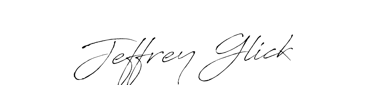 How to make Jeffrey Glick name signature. Use Antro_Vectra style for creating short signs online. This is the latest handwritten sign. Jeffrey Glick signature style 6 images and pictures png