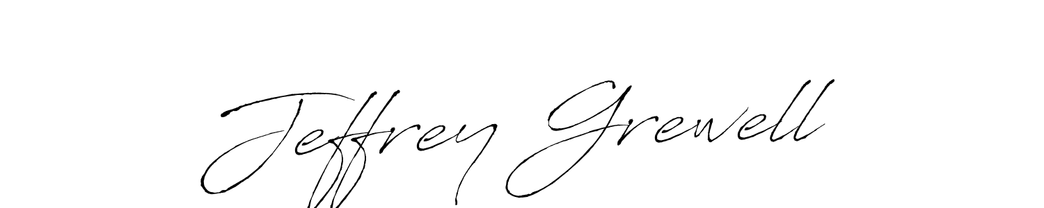 Create a beautiful signature design for name Jeffrey Grewell. With this signature (Antro_Vectra) fonts, you can make a handwritten signature for free. Jeffrey Grewell signature style 6 images and pictures png
