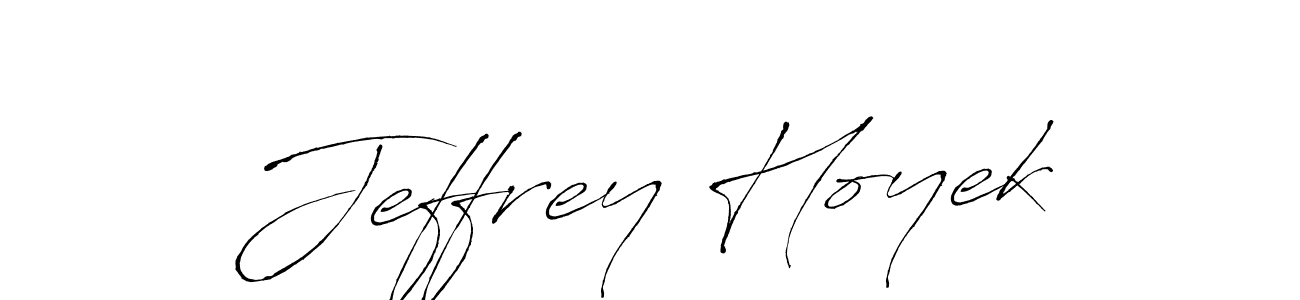 Make a beautiful signature design for name Jeffrey Hoyek. With this signature (Antro_Vectra) style, you can create a handwritten signature for free. Jeffrey Hoyek signature style 6 images and pictures png