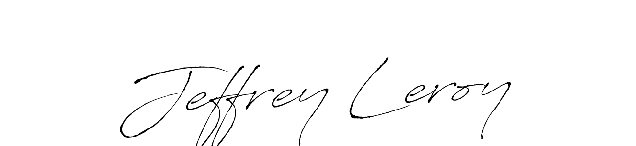 Make a beautiful signature design for name Jeffrey Leroy. With this signature (Antro_Vectra) style, you can create a handwritten signature for free. Jeffrey Leroy signature style 6 images and pictures png