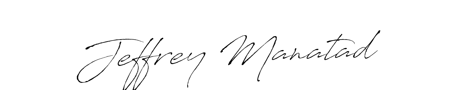 Also we have Jeffrey Manatad name is the best signature style. Create professional handwritten signature collection using Antro_Vectra autograph style. Jeffrey Manatad signature style 6 images and pictures png